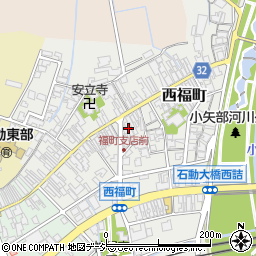 石動信用金庫福町支店周辺の地図