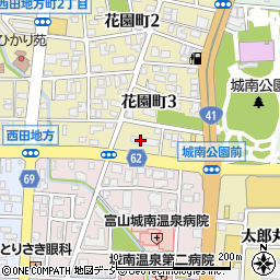 神癒ビリケン倶楽部富山店周辺の地図