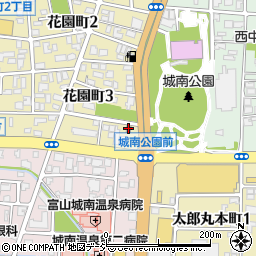 吉野家４１号線富山城南公園前店周辺の地図
