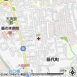 富山県富山市藤代町周辺の地図