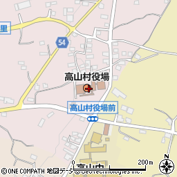 長野県上高井郡高山村周辺の地図