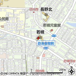 長野県長野市若槻団地周辺の地図