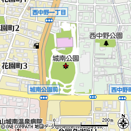 城南公園周辺の地図
