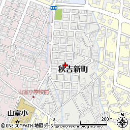 富山県富山市秋吉新町周辺の地図