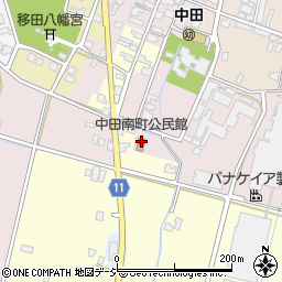 中田南町公民館周辺の地図