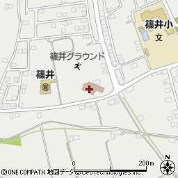 宇都宮市役所　篠井地区市民センター周辺の地図