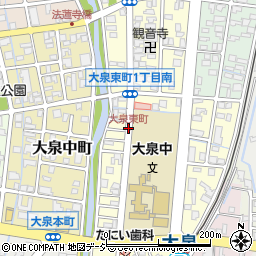 大泉東町周辺の地図