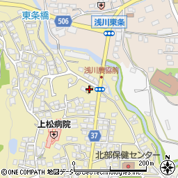 セブンイレブン長野浅川店周辺の地図