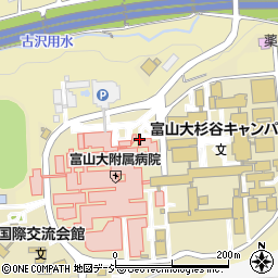 富山大学（国立大学法人）　杉谷医薬系キャンパス医薬系病院事務部経営戦略グループ病院再整備チーム周辺の地図