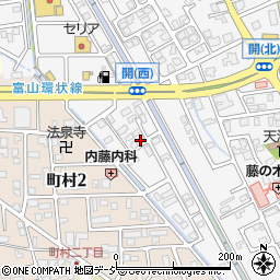 富山県富山市開1358周辺の地図