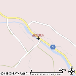 長畑東沢周辺の地図