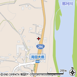 栃木県那須烏山市滝田2011-7周辺の地図