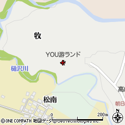 信州高山村ＹＯＵ游ランド周辺の地図