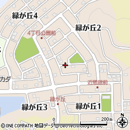 石川県津幡町（河北郡）緑が丘周辺の地図