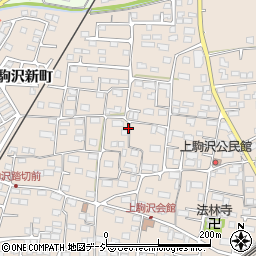 長野県長野市上駒沢周辺の地図
