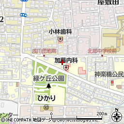 長野県長野市神楽橋68周辺の地図
