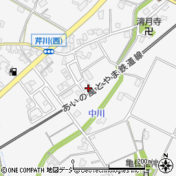 富山県小矢部市芹川3811-9周辺の地図