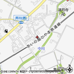 富山県小矢部市芹川3811周辺の地図