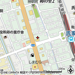 栃木県さくら市卯の里周辺の地図