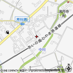 富山県小矢部市芹川3811-7周辺の地図