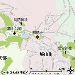 昭竜寺周辺の地図