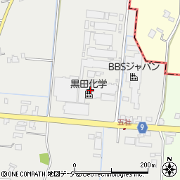 黒田化学株式会社　小矢部工場周辺の地図