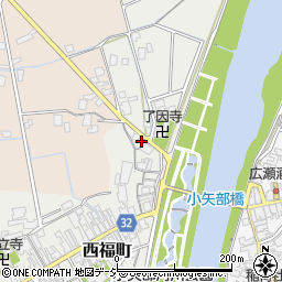 富山県小矢部市西福町13-33周辺の地図