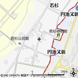 富山県高岡市若杉周辺の地図