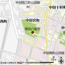 移田八幡宮周辺の地図