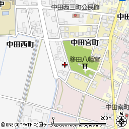 富山県高岡市中田西町1454周辺の地図