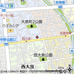 富山県富山市大泉町2丁目12周辺の地図