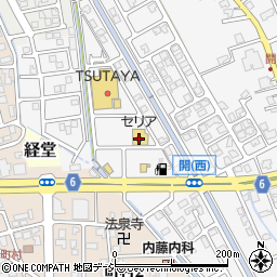 セリア富山ひらき店周辺の地図