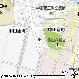 富山県高岡市中田西町1464周辺の地図