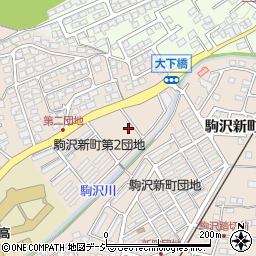長野県長野市上駒沢駒沢第二団地周辺の地図