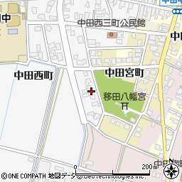 富山県高岡市中田西町1456周辺の地図