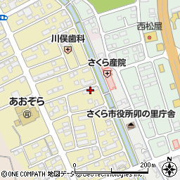 栃木県さくら市草川41-4周辺の地図