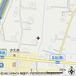 富山県小矢部市五社周辺の地図