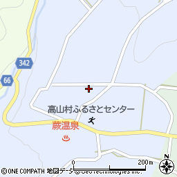 長野県上高井郡高山村蕨平周辺の地図