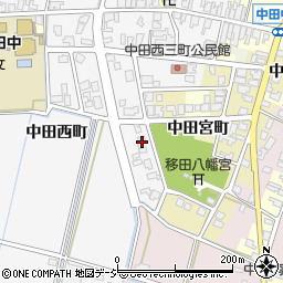 富山県高岡市中田西町1458周辺の地図