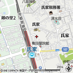 栃木県さくら市氏家2369周辺の地図