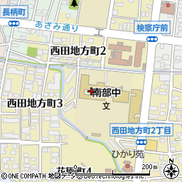 富山市立南部中学校周辺の地図