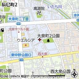 富山県富山市大泉町2丁目周辺の地図