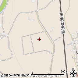 栃木県日光市明神周辺の地図