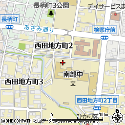 富山県富山市西田地方町周辺の地図