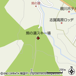志賀高原熊の湯スキー場周辺の地図