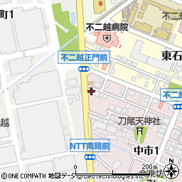 富山不二越郵便局周辺の地図