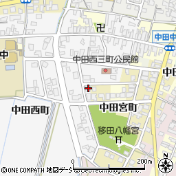 富山県高岡市中田西町1388周辺の地図