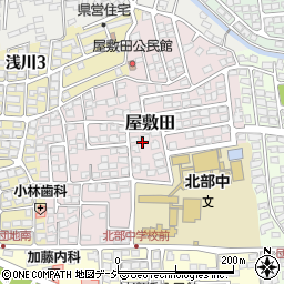 長野県長野市屋敷田周辺の地図
