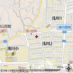 サンピアン浅川団地教室周辺の地図