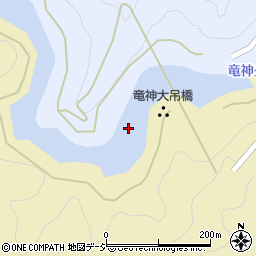竜神湖周辺の地図